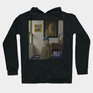 Lady Standing at a Virginal by Jan Vermeer Hoodie